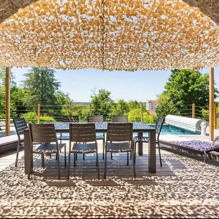 Elegante Maison A : Piscine Chauffee, Jardin Arbore, Terrasse Et Climatisation - Fr-1-489-494 Дом отдыха *